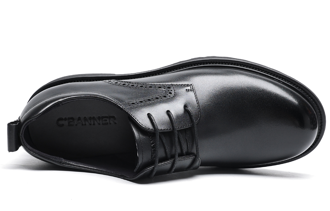 Shop C°배너 가죽 정장구두 '블랙 출퇴근 컴포트' (C°Banner Leather Dress Shoes 'Black Commute Comfort') C0713193D01