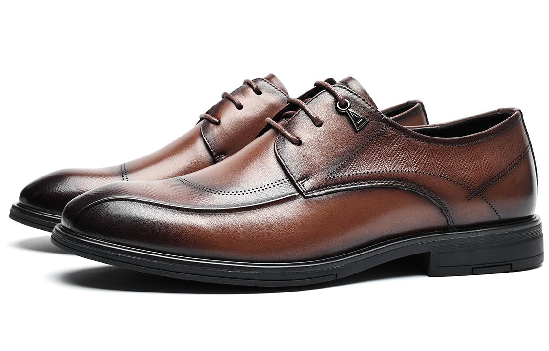 C°BANNER Leather Dress Shoes 'Brown Business' 圖 2