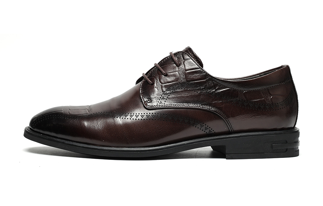 C°BANNER Leather Embossed Business Dress Shoes 'Brown' CC1523195DD02