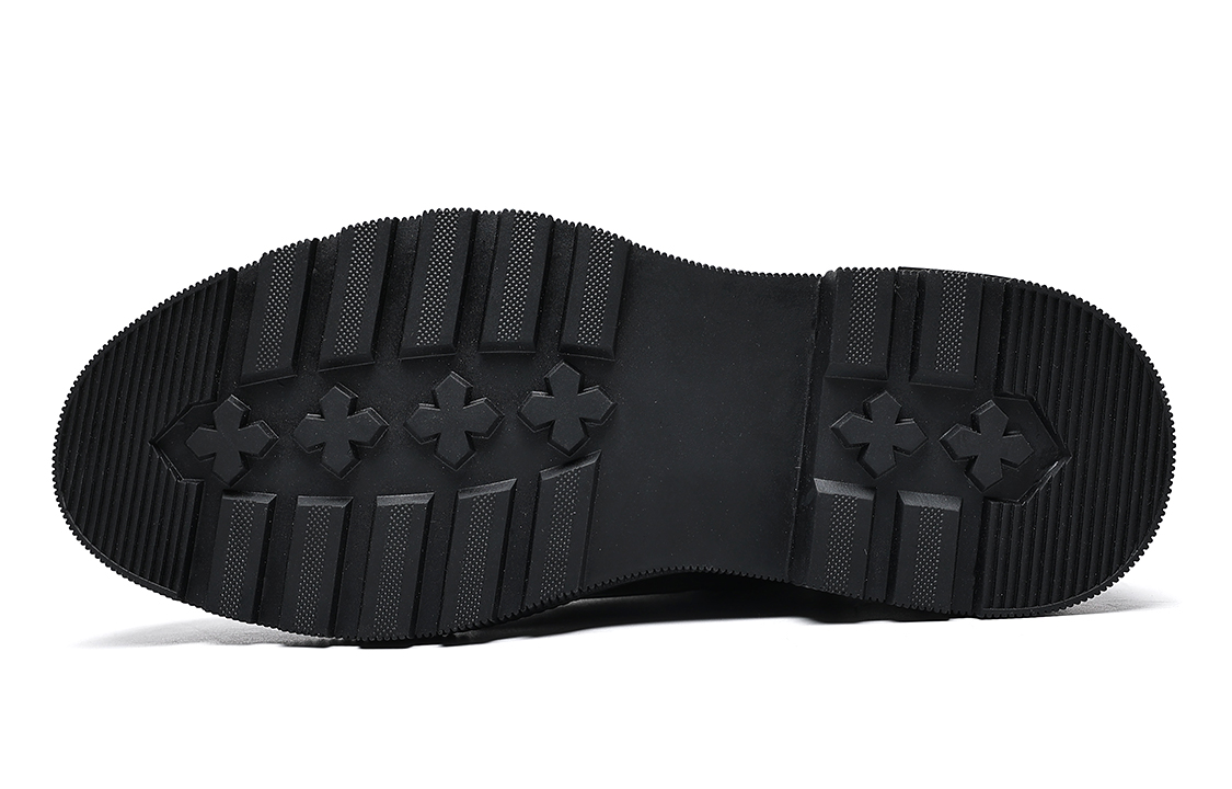 C°BANNER Leather Fleece-Lined Warm Martin Boots 'Black' 圖 5