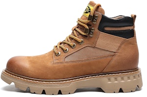 C°BANNER Leather Fleece-Lined Warm Round-Toe Outdoor Boots 'Yellow' C0613378XZ18M C°BANNER Leather Fleece-Lined Warm Round-Toe Outdoor Boots 'Yellow' C0613378XZ18M