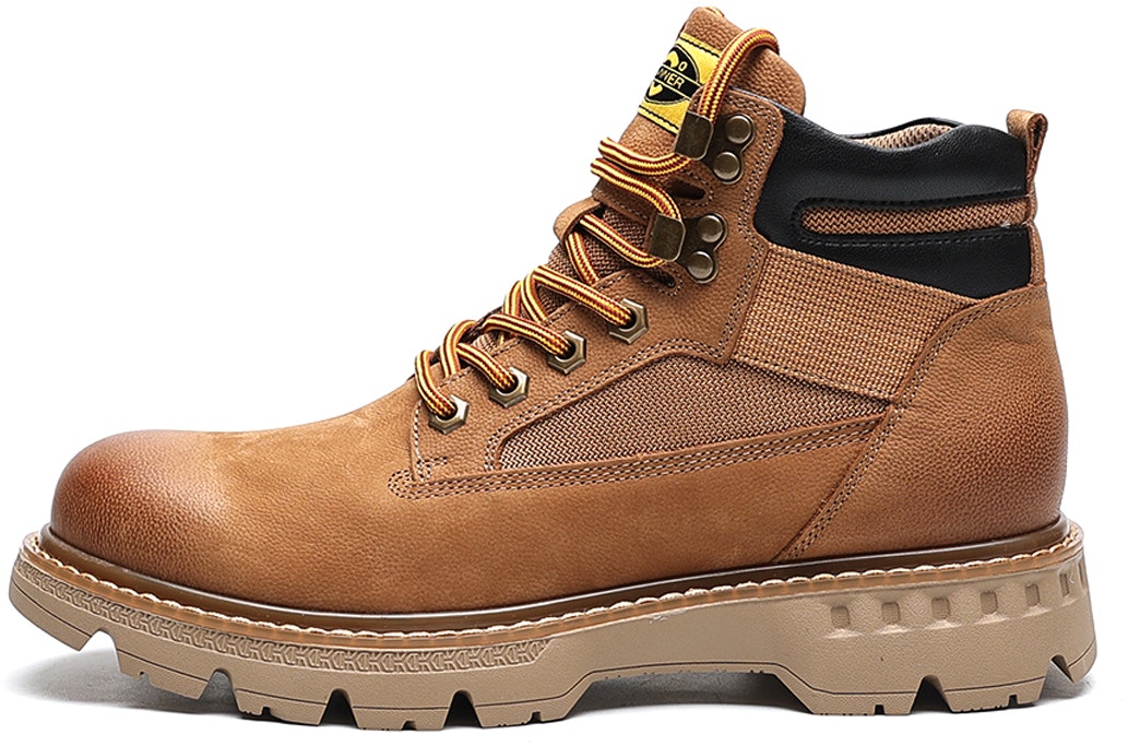 c-banner-leather-fleece-lined-warm-round-toe-outdoor-boots-yellow-c0613378-xz-18-m