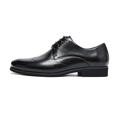C°BANNER Leather Lace-up Business Dress Shoes 'Black'