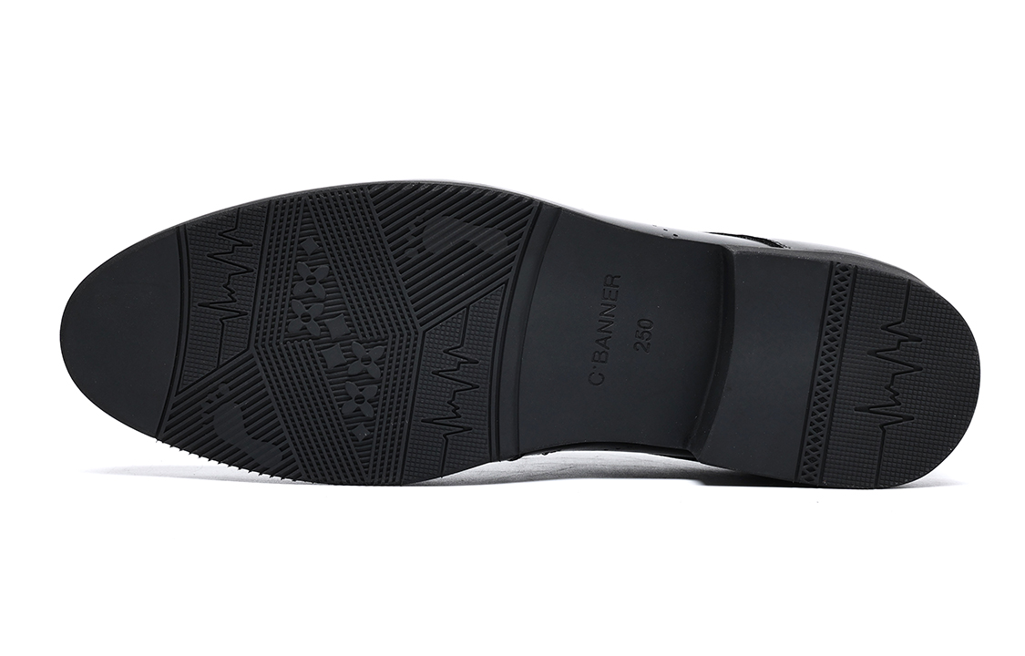 Purchase C°BANNER 黑色皮革系带商务正装鞋 CC7723201D01