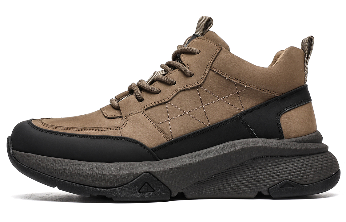 C°BANNER Leather Low-Top 'Black/Khaki'