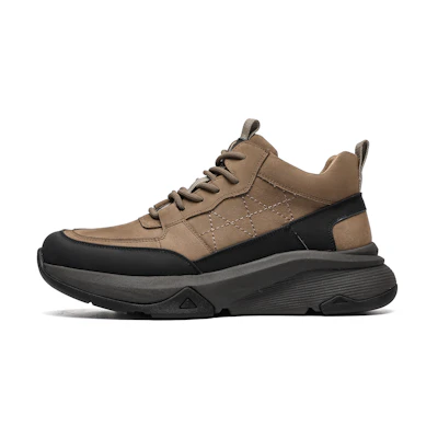C°BANNER Leather Low-Top 'Black/Khaki'