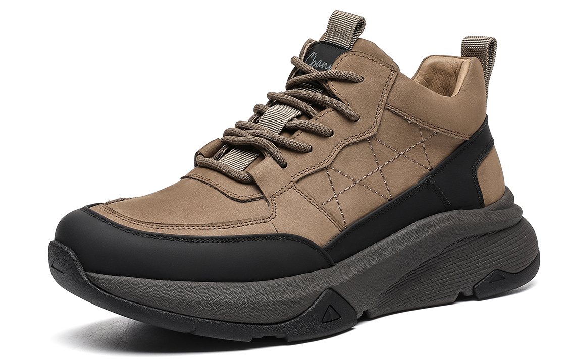 C°BANNER Leather Low-Top 'Black/Khaki' 圖 2