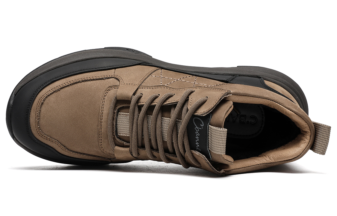 C°BANNER Leather Low-Top 'Black/Khaki' 圖 5