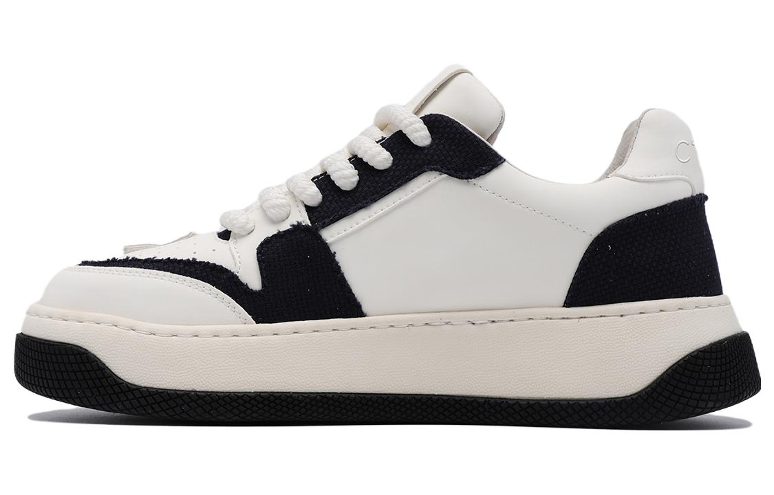 C°BANNER Leather Low-Top 'Blue Star Patchwork'