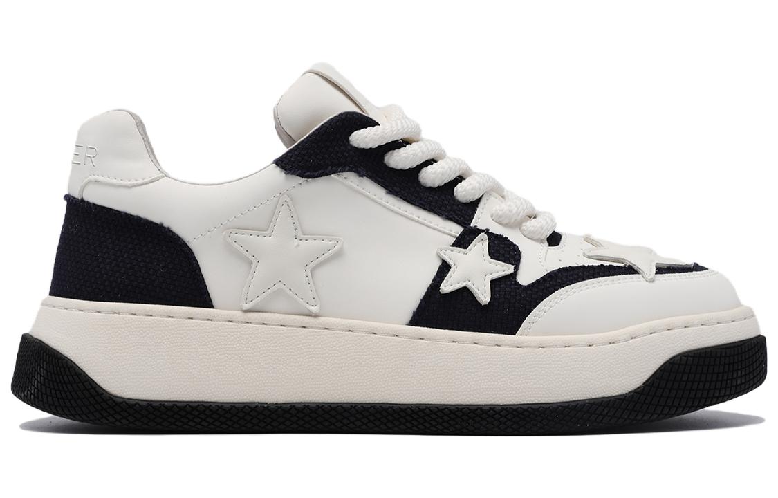 C°BANNER Leather Low-Top 'Blue Star Patchwork' 圖 2