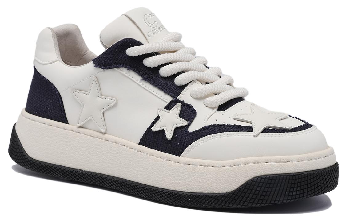 C°BANNER Leather Low-Top 'Blue Star Patchwork' 圖 3
