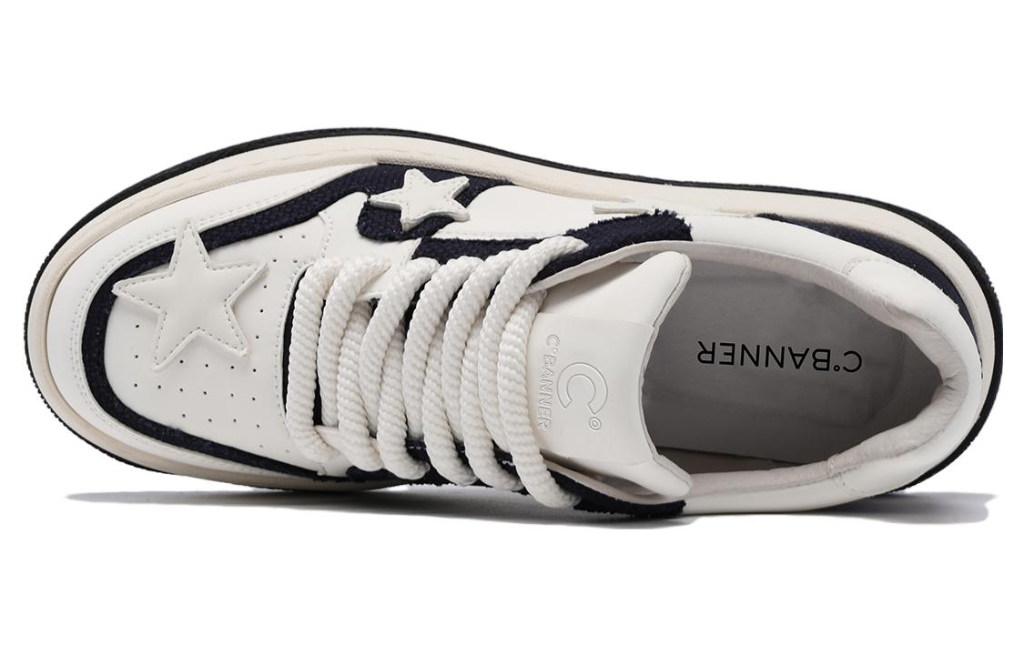 C°BANNER Leather Low-Top 'Blue Star Patchwork' 圖 5