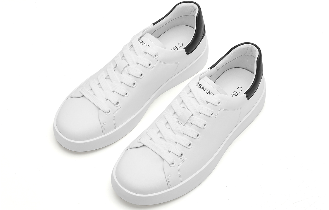 C°BANNER Leather Low-Top 'Simple Freedom Black and White' 圖 3