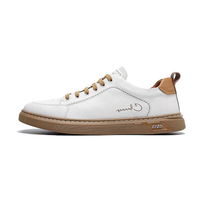 C°BANNER Leather Low-Top Sneaker 'White'