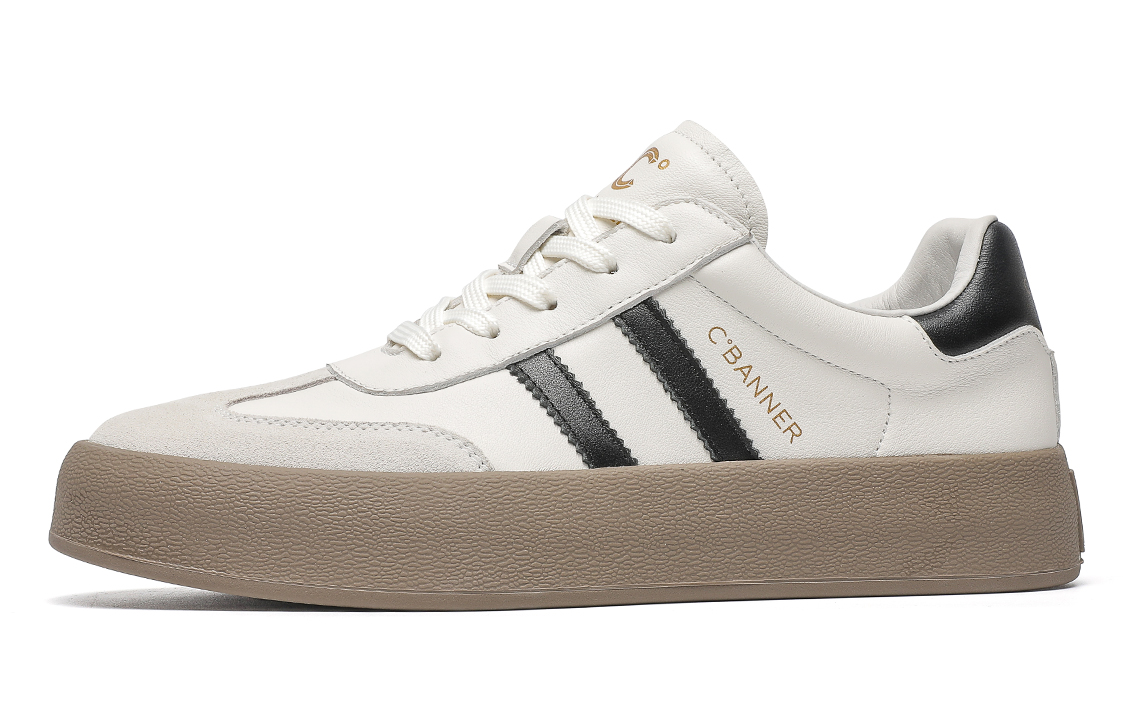 C°BANNER Leather Low-Top Sneakers 'Shock-Absorbing Board Shoe' 圖 11