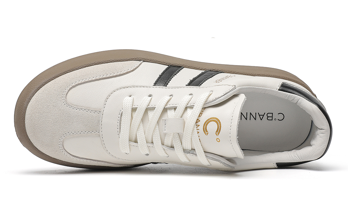 C°BANNER Leather Low-Top Sneakers 'Shock-Absorbing Board Shoe' 圖 14