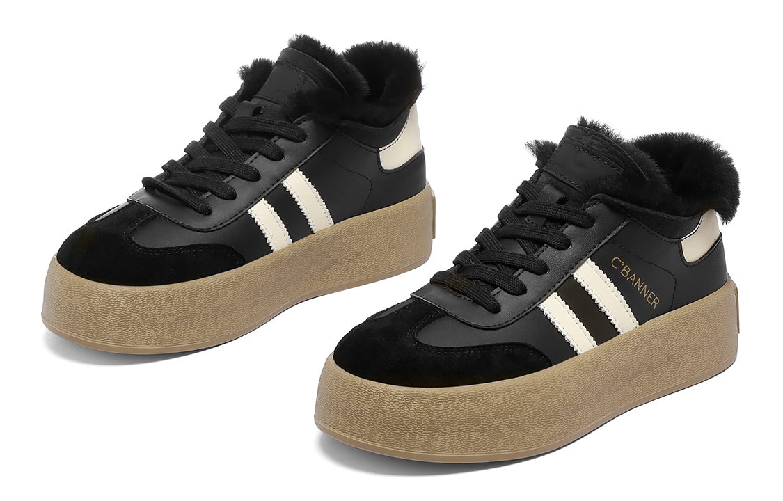 C°BANNER Leather Low-Top Sneakers 'Shock-Absorbing Board Shoe' 圖 33