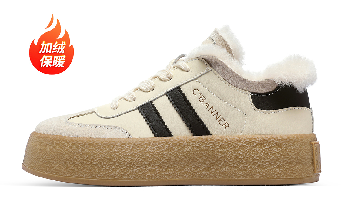 C°BANNER Leather Low-Top Sneakers 'Shock-Absorbing Board Shoe' 圖 36