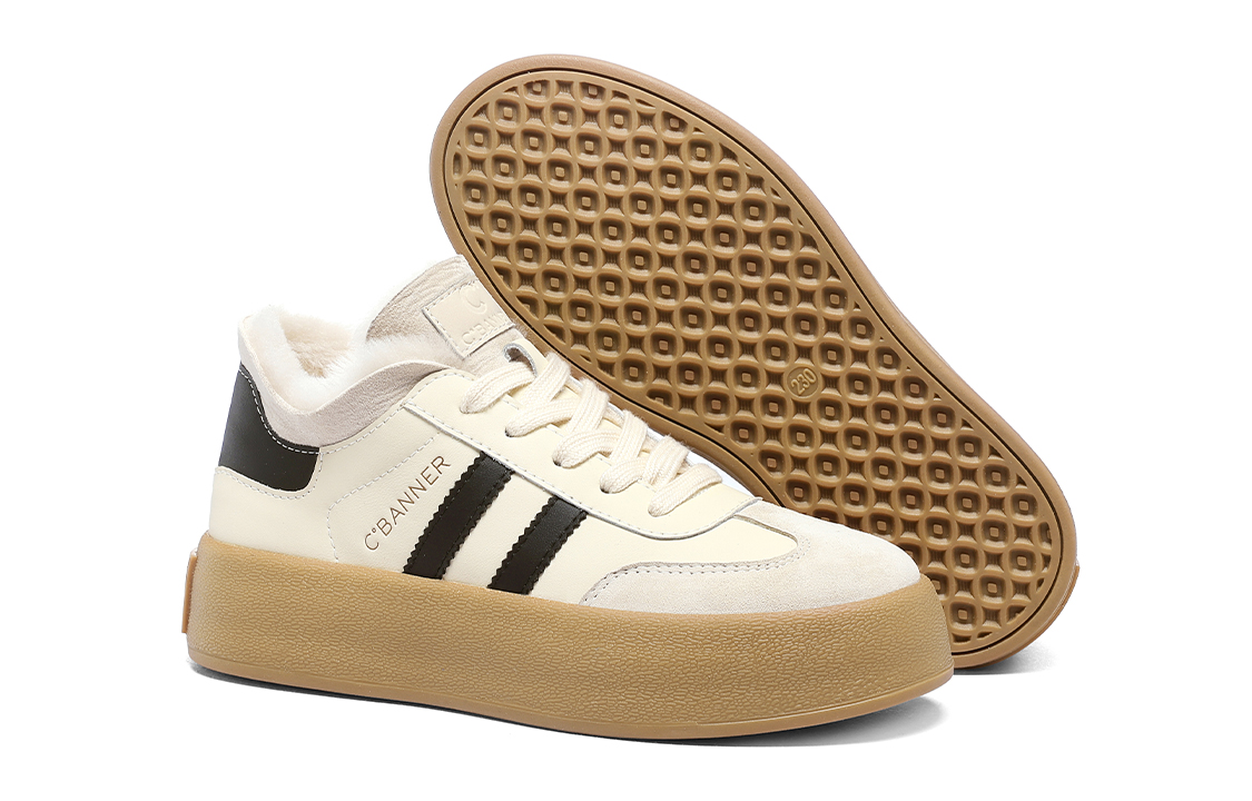 C°BANNER Leather Low-Top Sneakers 'Shock-Absorbing Board Shoe' 圖 40