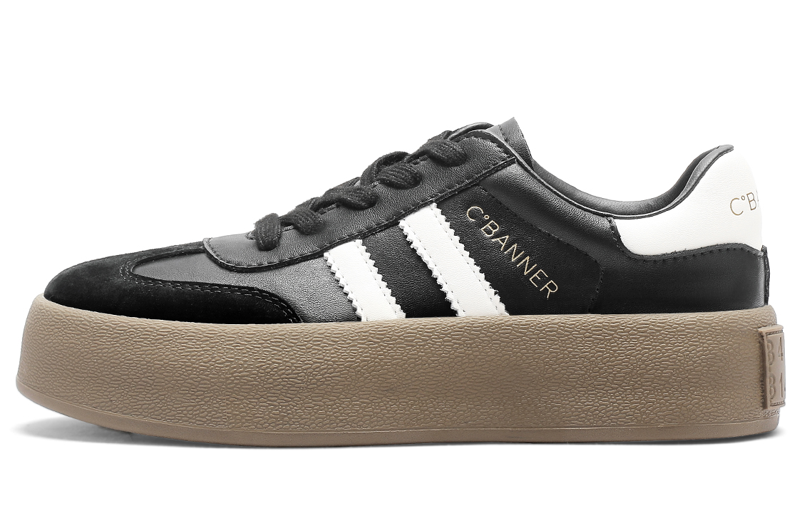 C°BANNER Leather Low-Top Sneakers 'Shock-Absorbing Board Shoe' 圖 6