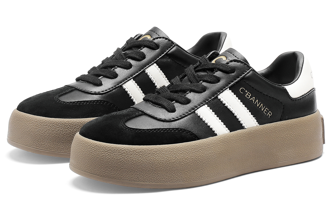 C°BANNER Leather Low-Top Sneakers 'Shock-Absorbing Board Shoe' 圖 8