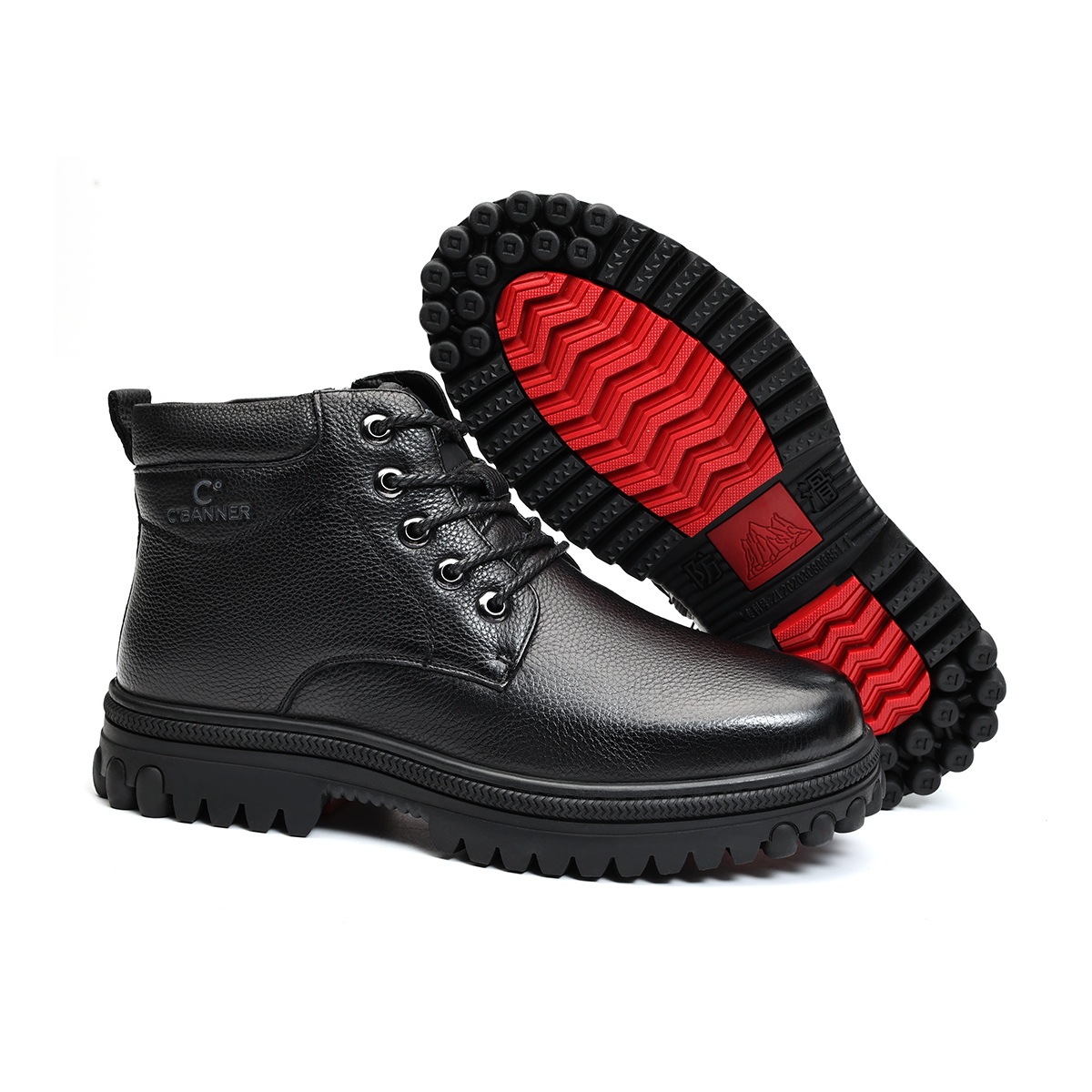 Purchase C°BANNER Leather Martin Ankle Boots 'Black Warm Lined' J77M1106101