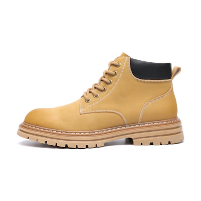 C°BANNER Leather Martin Boots 'Camel Warm Lining'