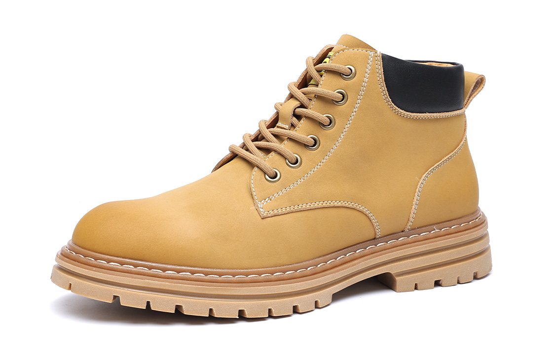 C°BANNER Leather Martin Boots 'Camel Warm Lining' 圖 2