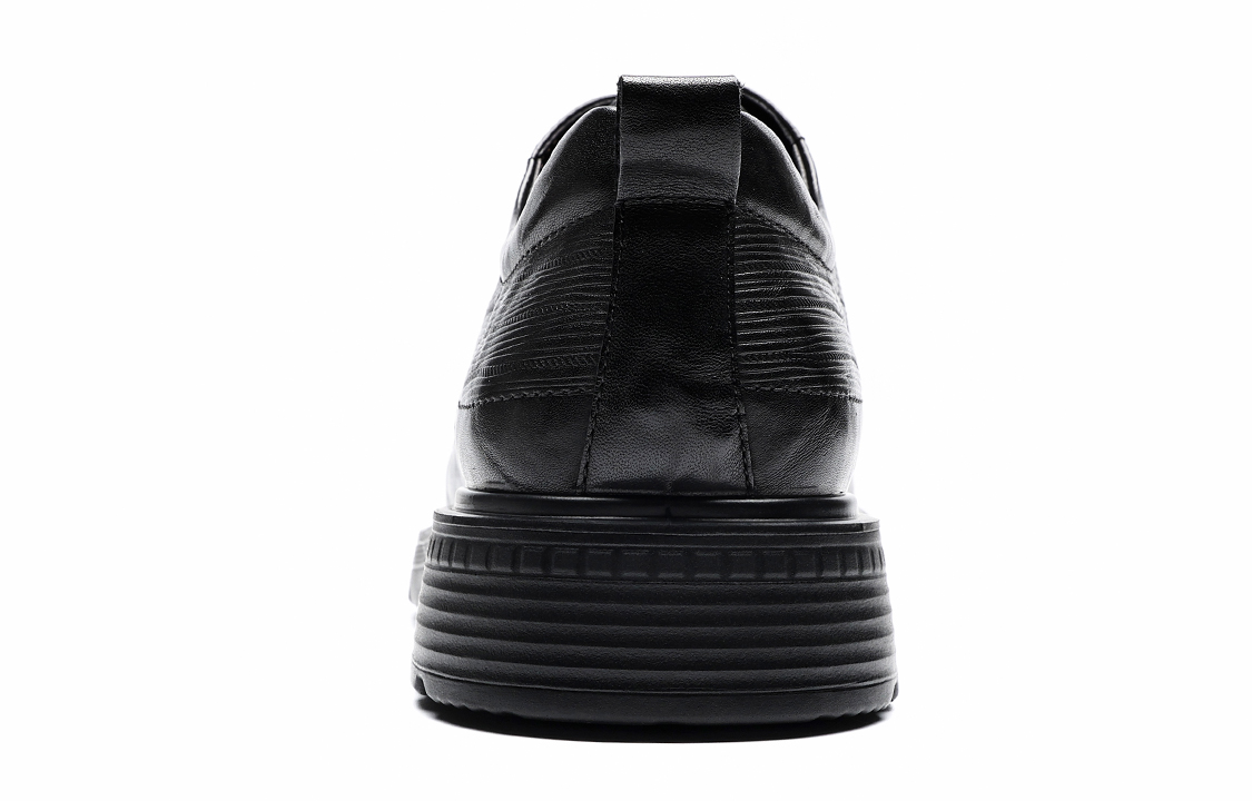 C°BANNER Leather Oxford 'Black Casual Fashion' 圖 5