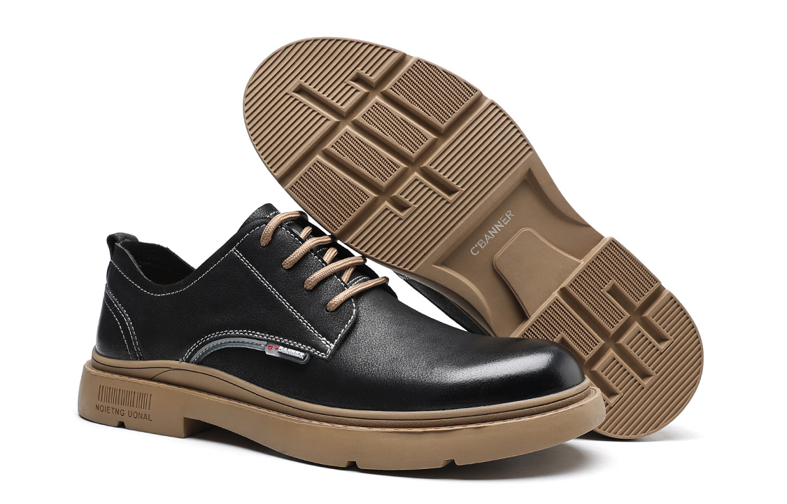 Lookbook Kasut Kulit Retro Santai C°BANNER 'Hitam' C7713316DQ01