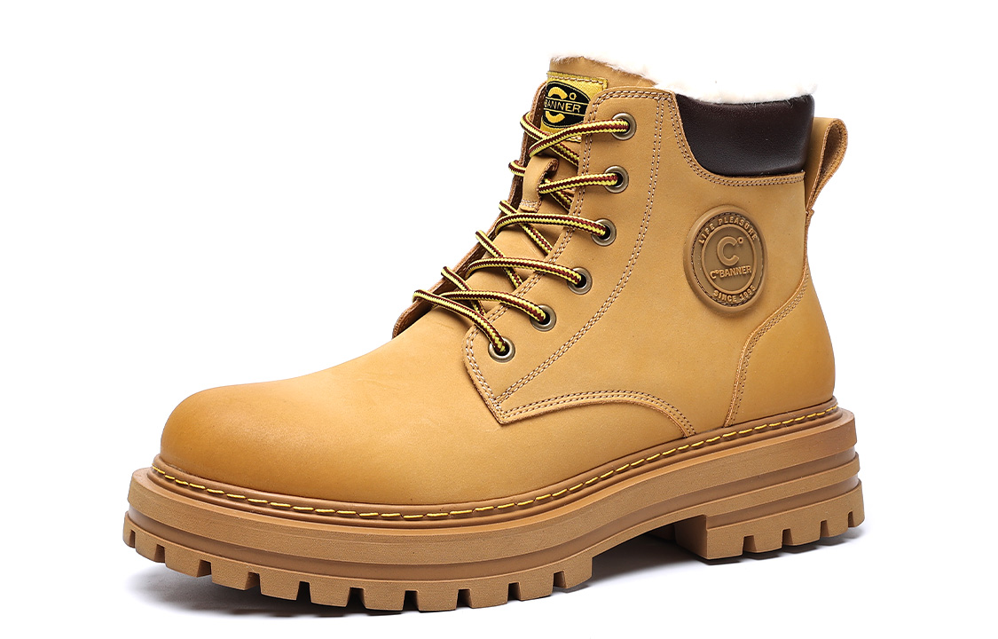 Order C°BANNER But Terpakai Kulit Berbulu Fleece Marten 'Kuning' C0623813M