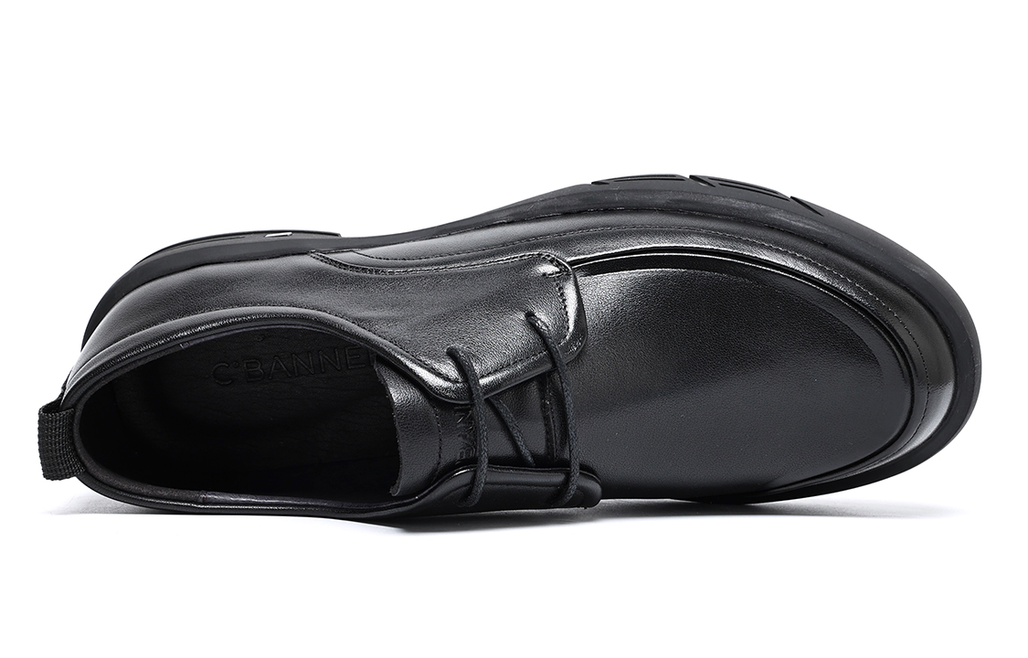 Shop C°배너 가죽화 '커뮤터 블랙' (C° Banner Leather Shoes 'Commuter Black') C7723206D01