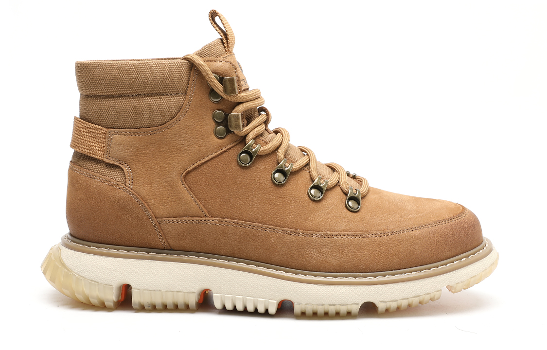 Order 千百度C°BANNER 牛皮革 潮流時尚厚底綁帶 短靴 男款 黃色