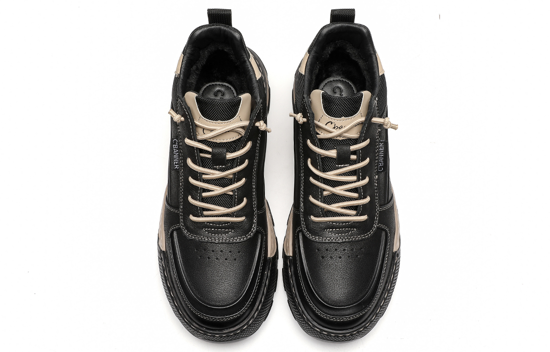 C°BANNER Low-Top 'Black Woven Leather' 圖 5