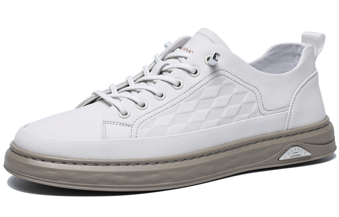 C°BANNER Low-Top 'White Leather Patchwork' 圖 2