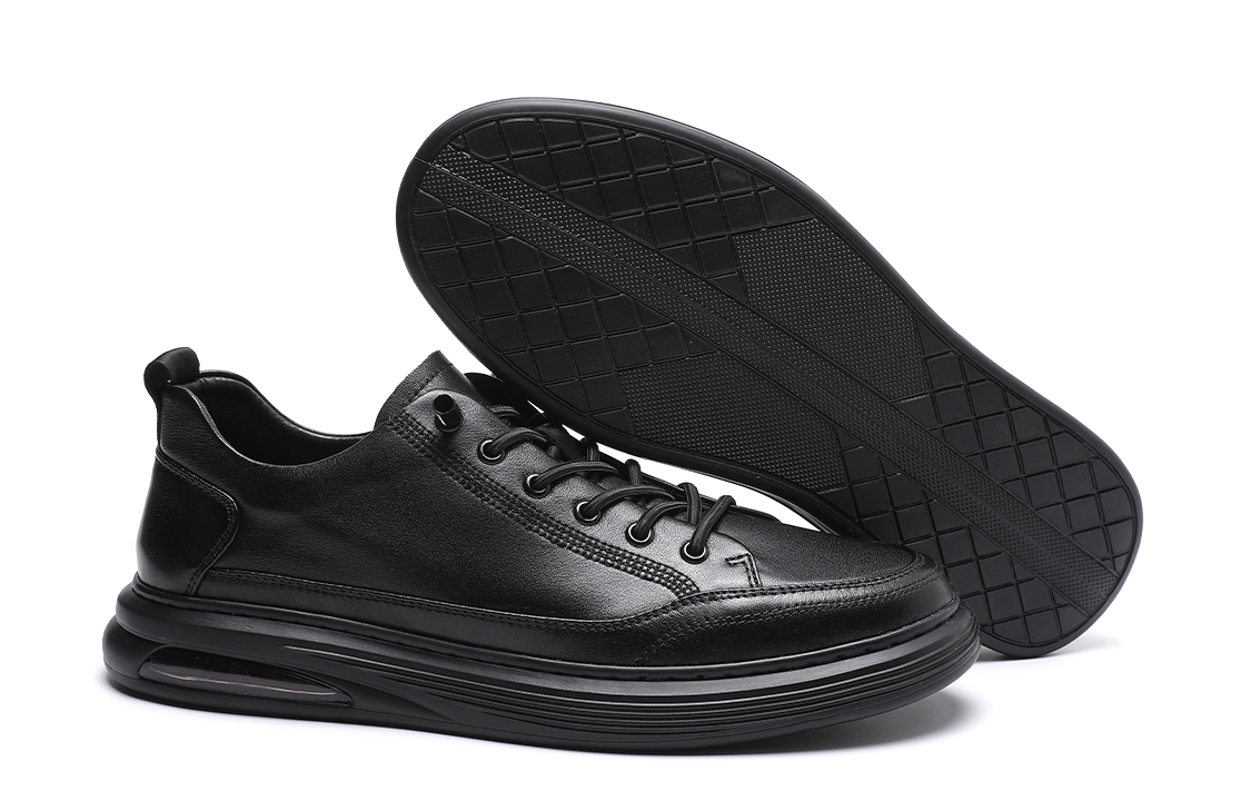 Shop C°BANNER Low-Top Sneaker 'Simple Comfort Black Leather' C5011279DB01