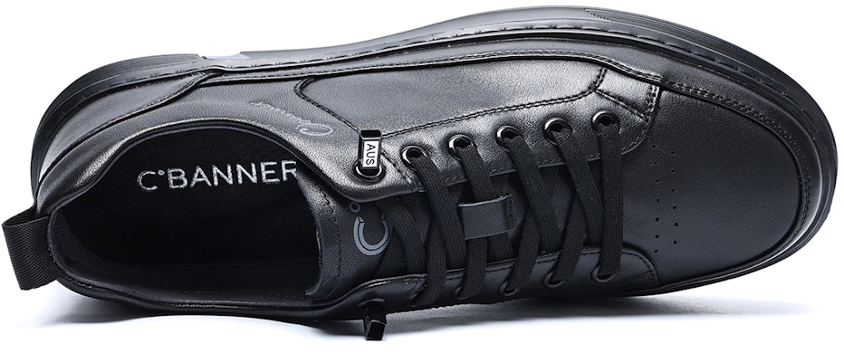 C°배너 로우탑 스니커즈 (블랙 가죽) CC3331985DA01 Shop C°배너 로우탑 스니커즈 (블랙 가죽) CC3331985DA01