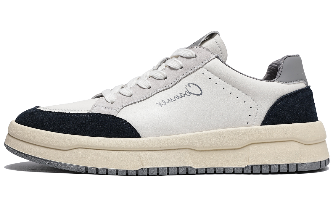 C°BANNER Low Top 'White Grey Patchwork'