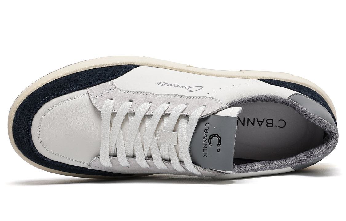 C°BANNER Low Top 'White Grey Patchwork' 圖 4