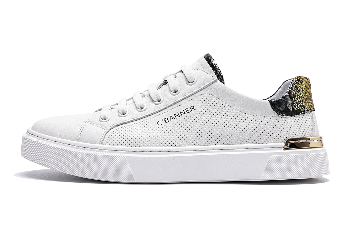 C°BANNER Low Top 'White Leather'