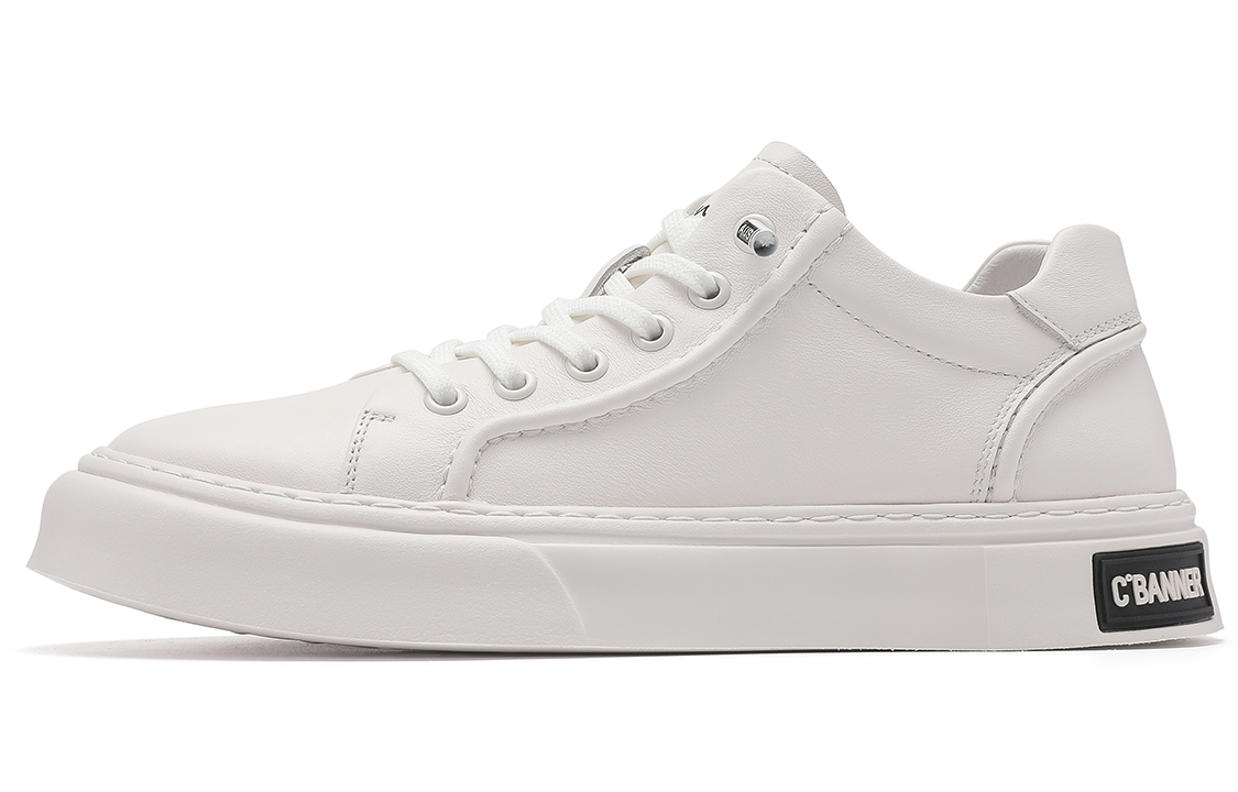 C°BANNER Low Top 'White Leather'