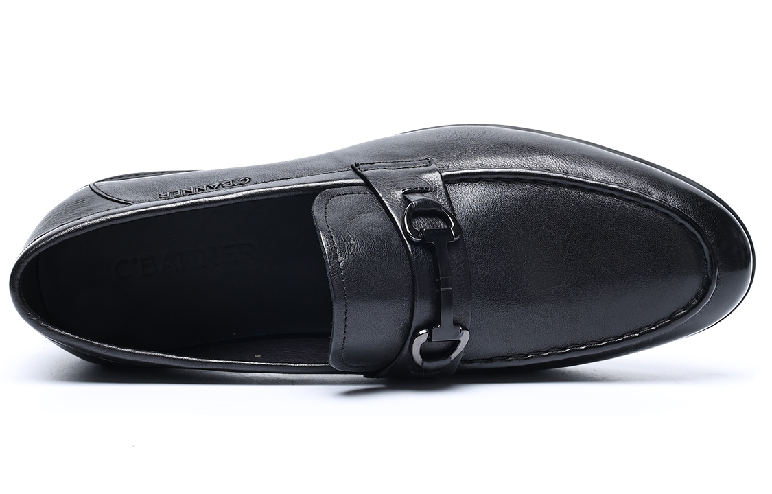C°BANNER Low Top Business Dress Leather Shoes 'Black' 圖 4