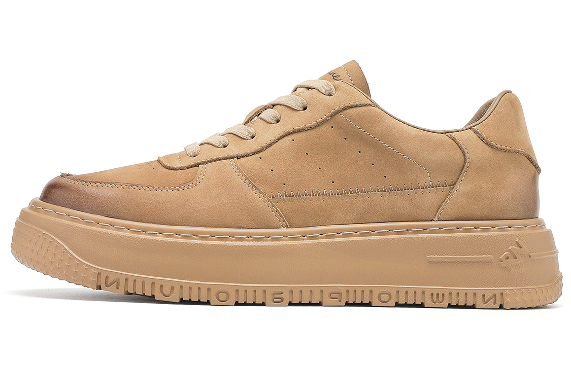 C°BANNER Low Top Platform Sneakers 'Yellow Brown' C3333808DA03