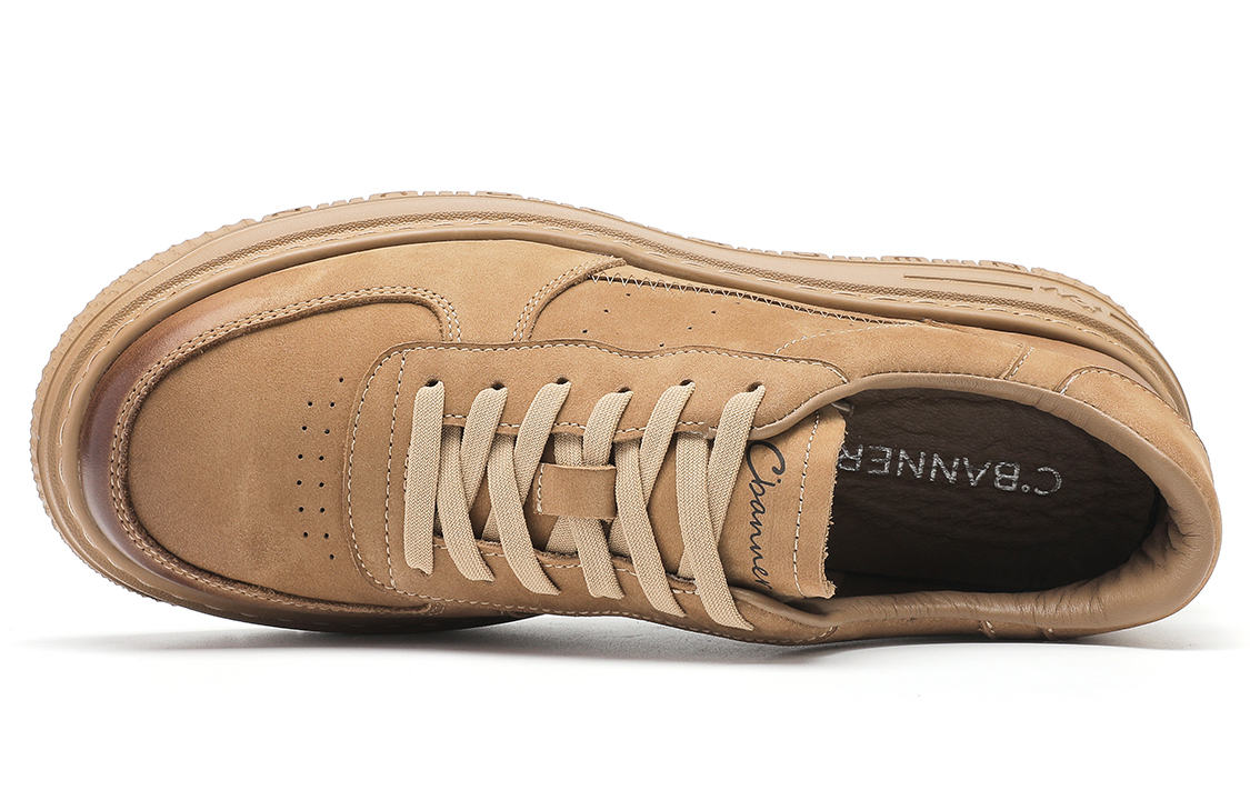 Shop Zapatillas Plataforma C°BANNER Low Top 'Amarillo Marrón' C3333808DA03