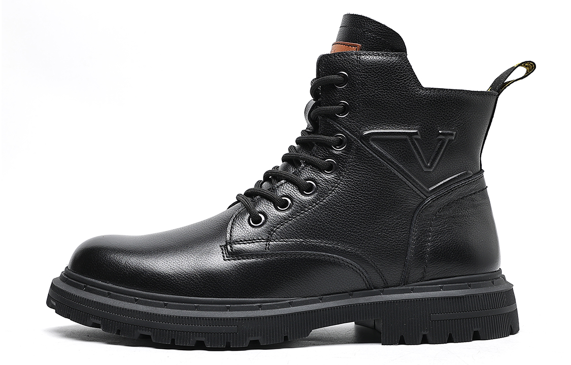 C°BANNER Martin Boot 'Black Faux Fur Lined'