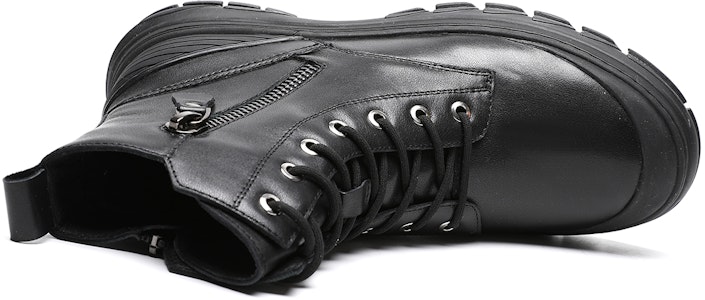 C°BANNER Boot Martin 'Kulit Hitam dengan Lapik Bulu' C3914398M01 Shop C°BANNER Boot Martin 'Kulit Hitam dengan Lapik Bulu' C3914398M01