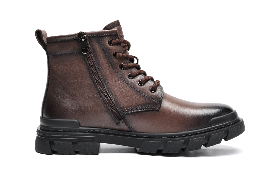 C°BANNER Martin Boot 'Brown Fleece-Lined Biker' 圖 2
