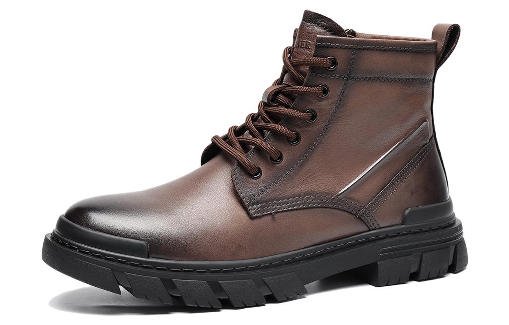 C°BANNER Martin Boot 'Brown Fleece-Lined Biker' 圖 3