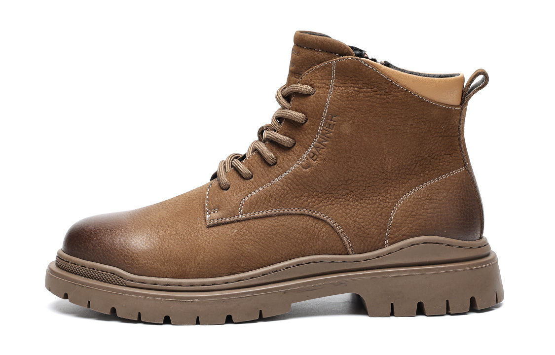 C°BANNER Martin Boot 'Khaki Fleece-lined Leather' C2924776M17