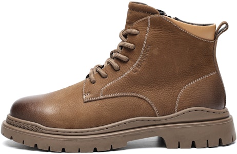 千百度C°BANNER 頭層牛皮 加絨保暖馬丁靴 男款 卡其色 Buy 千百度C°BANNER 頭層牛皮 加絨保暖馬丁靴 男款 卡其色